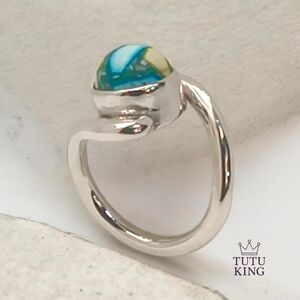 Tutu King Sterling Silver Bead Ring